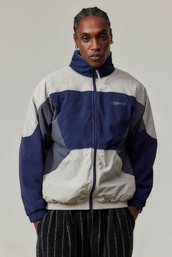 Slide View: 1: iets frans... Blue Reversible Jacket