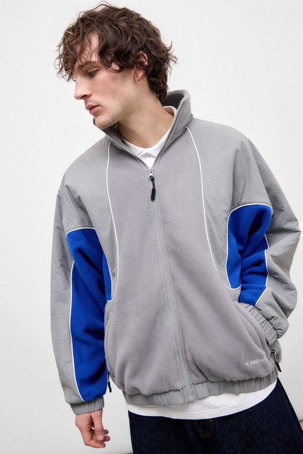 Slide View: 1: iets frans... Grey & Blue Pascal Fleece