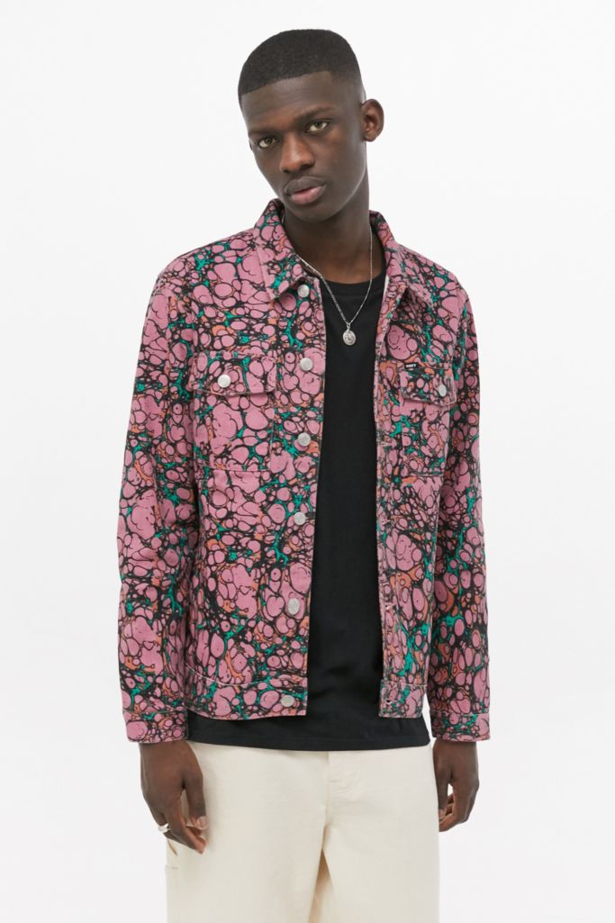 OBEY Botch Coral Denim Jacket | Urban Outfitters UK