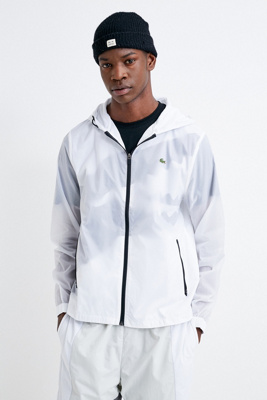 lacoste windbreaker white