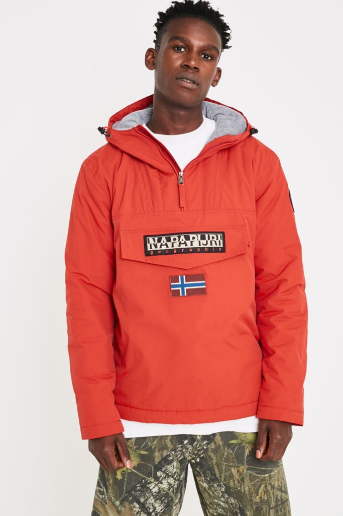 Napapijri Orange Rainforest Jacket | Urban Outfitters UK