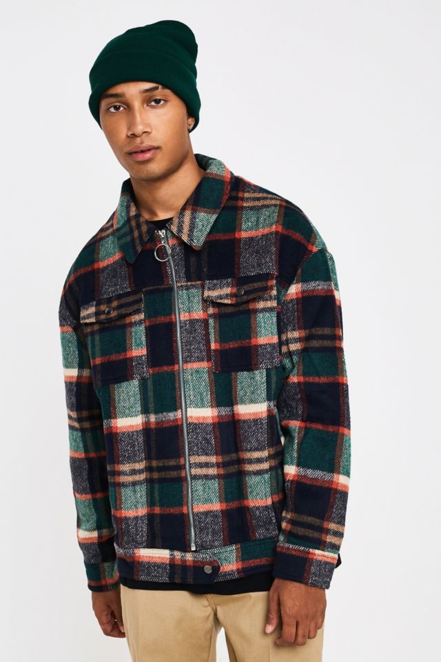 The New County Radley Black Checked Trucker Jacket | Urban Outfitters UK