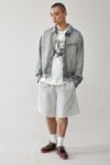 Thumbnail View 2: BDG Tony Light Wash Denim Harrington Jacket