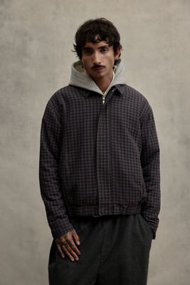Loom Check Harrington Jacket