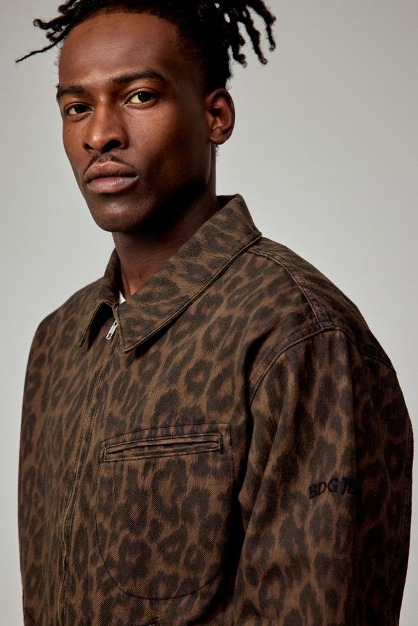 Slide View: 2: BDG Tony Leopard Harrington Jacke