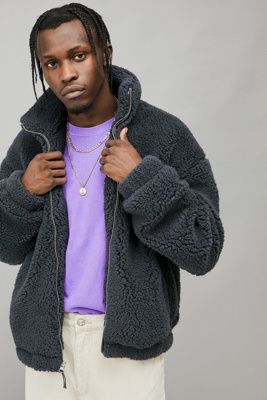urban outfitters fila teddy jacket