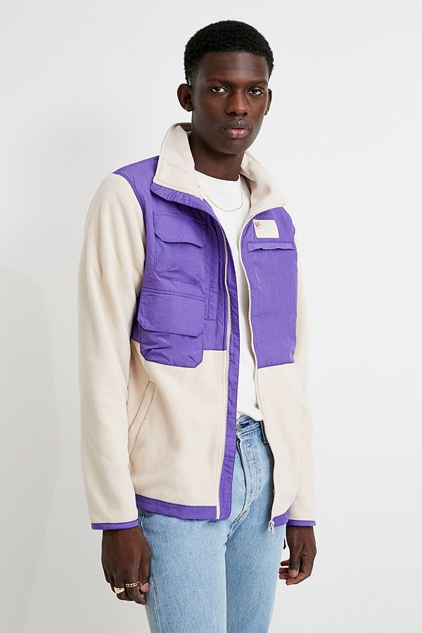 Hi-Tec Sentinel Sand + Purple Fleece Jacket | Urban Outfitters UK