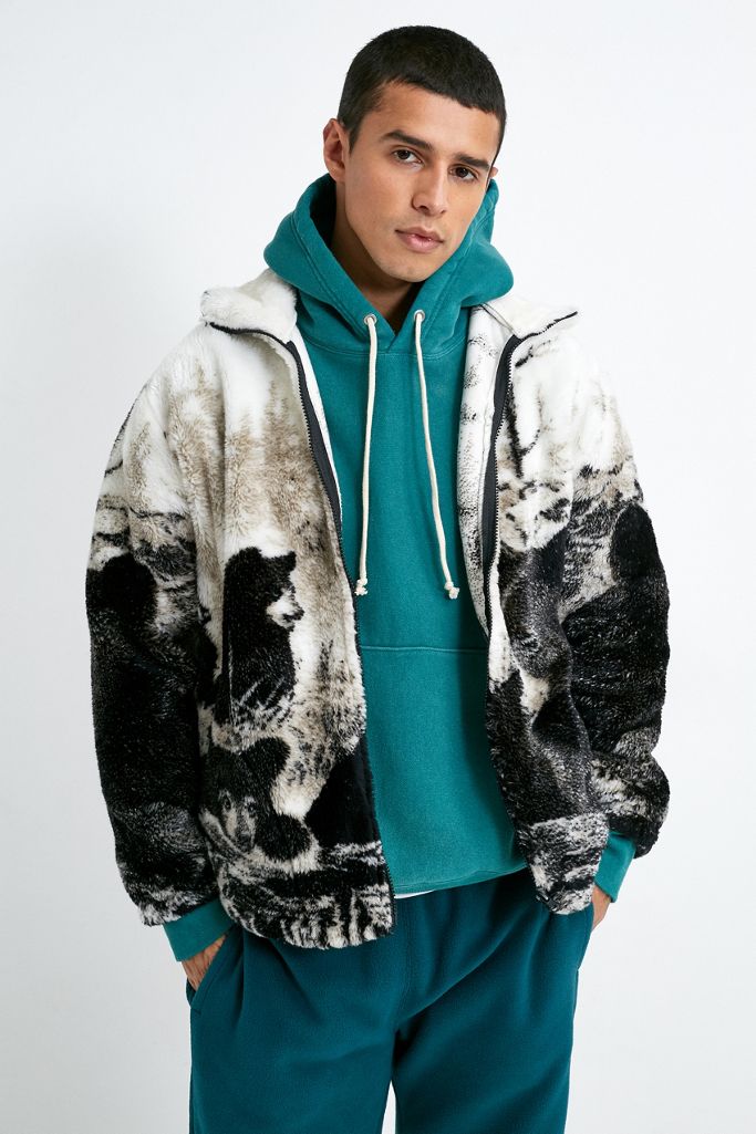 Black Mountain Apparel Ecru Fleece Jacket Urban Outfitters UK