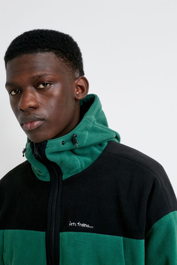 iets frans… Polar Fleece Hooded Track Jacket | Urban Outfitters UK