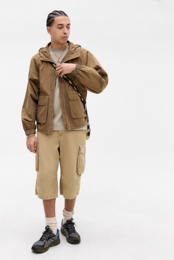 Slide View: 2: Ayker Brown Ripstop Anorak Jacket