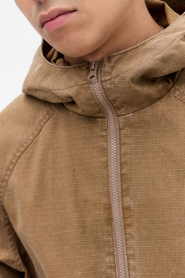 Slide View: 3: Ayker Brown Ripstop Anorak Jacket