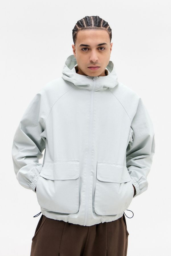 Slide View: 1: Anorak Ripstop Gris Ayker