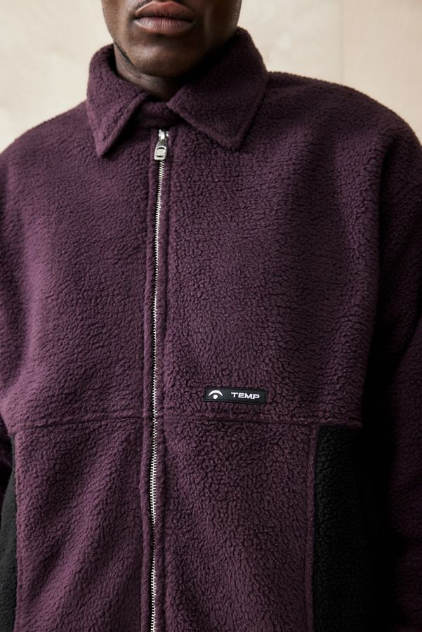 Slide View: 2: Veste en polaire violette exclusive UO Temp Surf Co