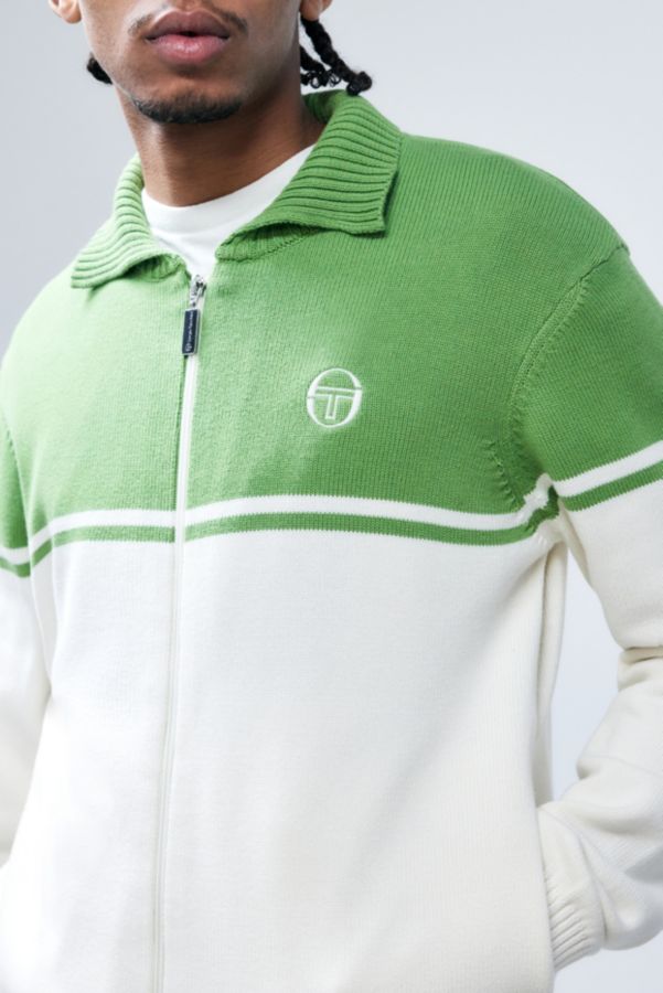 Slide View: 2: Sergio Tacchini Green Donato Knit Track Top