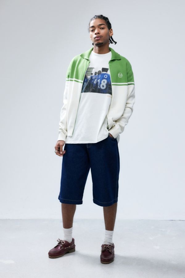 Slide View: 3: Sergio Tacchini Green Donato Knit Track Top