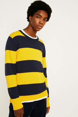 yellow tommy jeans jumper