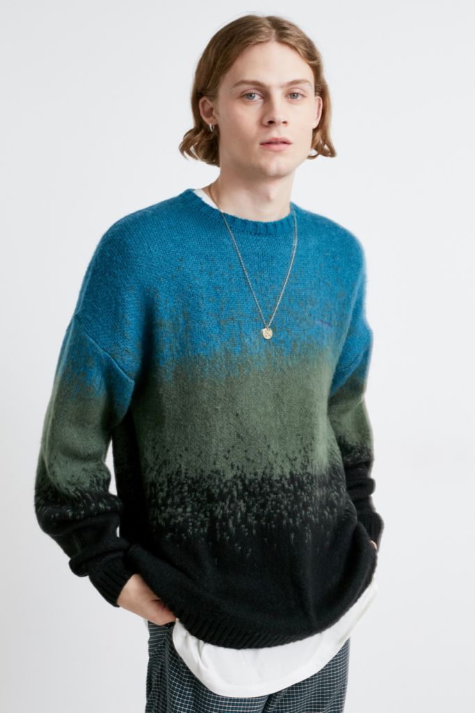 iets frans… Teal Ombre Knit Jumper | Urban Outfitters UK