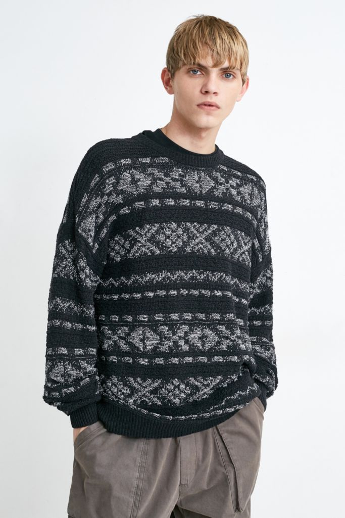 UO Black and Grey Knit Jumper | Urban Outfitters UK