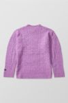 Thumbnail View 5: BDG Fluffy Pink Cable Knit Jumper 