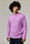 Thumbnail View 2: BDG Fluffy Pink Cable Knit Jumper 