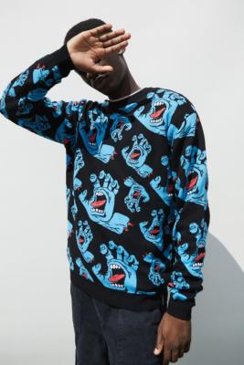 Santa Cruz Black Hands All Over Sweater | Urban Outfitters UK