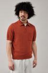 Thumbnail View 1: BDG Orange Quarter-Zip Polo Shirt