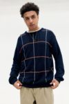 Visualizzazione miniature 1: Maglione BDG Navy a Quadri con Trecce