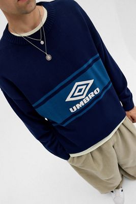 Umbro UO Exclusive Navy Logo Knit Jumper
