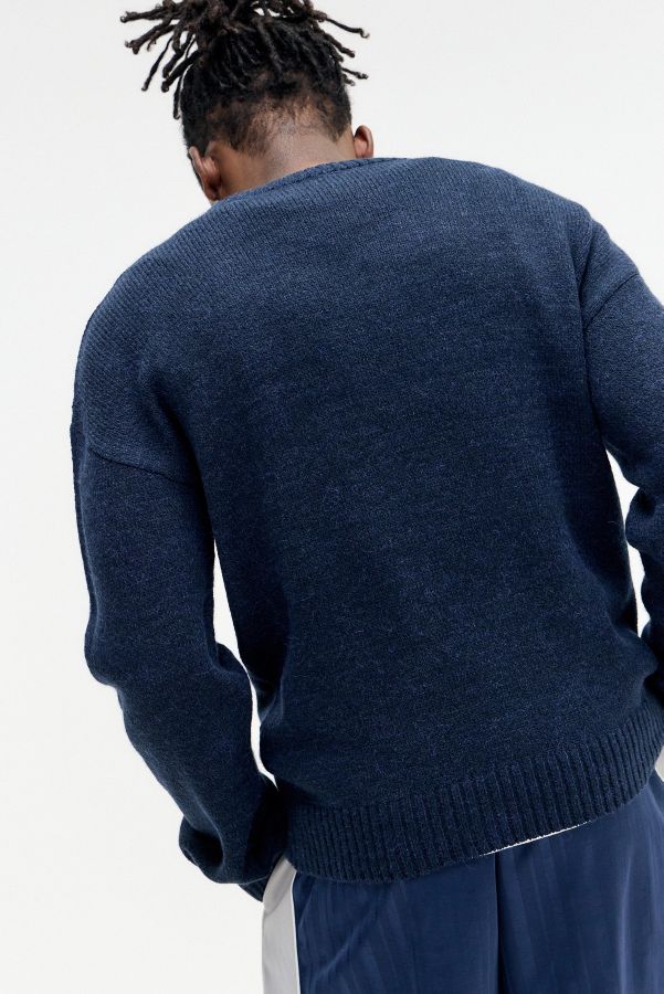 Vista diapositiva: 4: Maglione Lavorato a Maglia Basic Pleasure Mode UO Esclusivo Navy Guinness