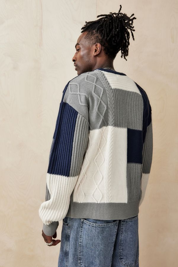 Slide View: 4: BDG Mixed Cable knit Jumper