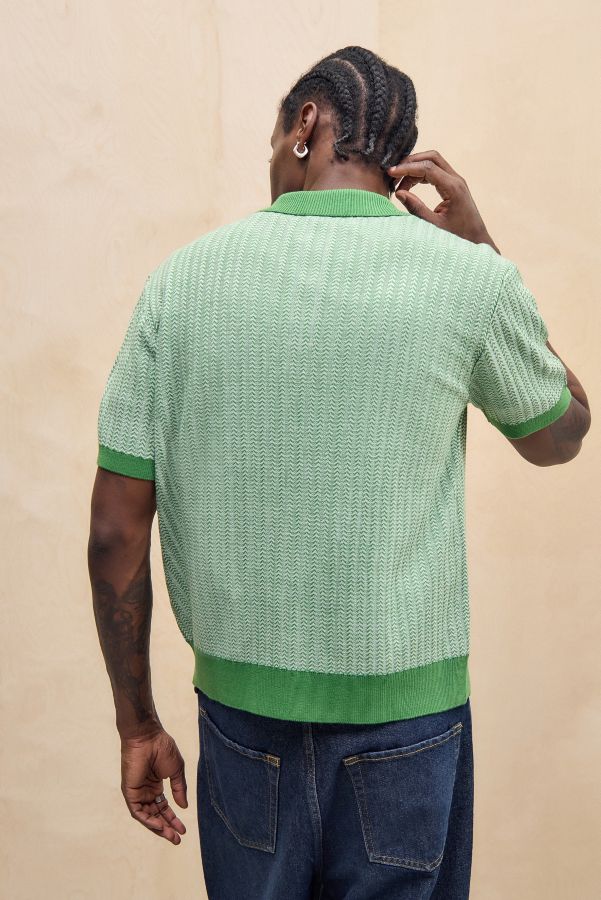 Vista diapositiva: 4: BDG Green Twist Polo Shirt