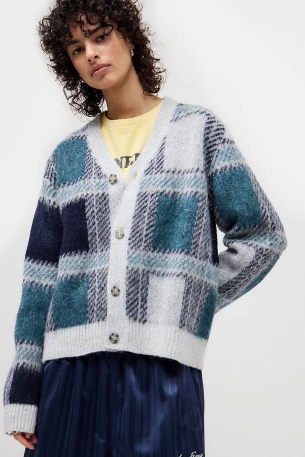 Vista de diapositivas: 6: iets frans... Grey Check Cardigan