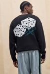 Thumbnail View 1: UO Black Destiny Dice Crew Knit Jumper