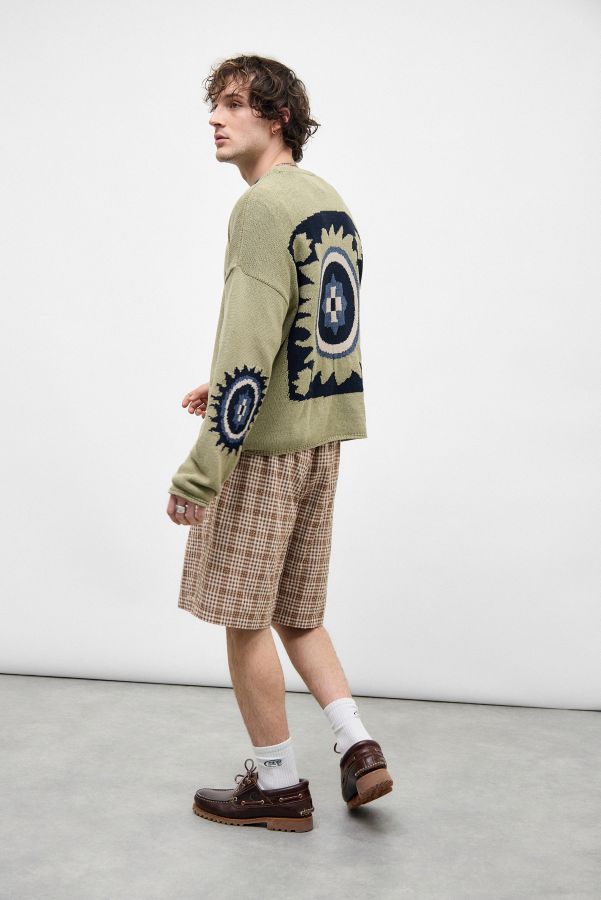 Slide View: 4: Ayker Sand Graphic Knit Jumper