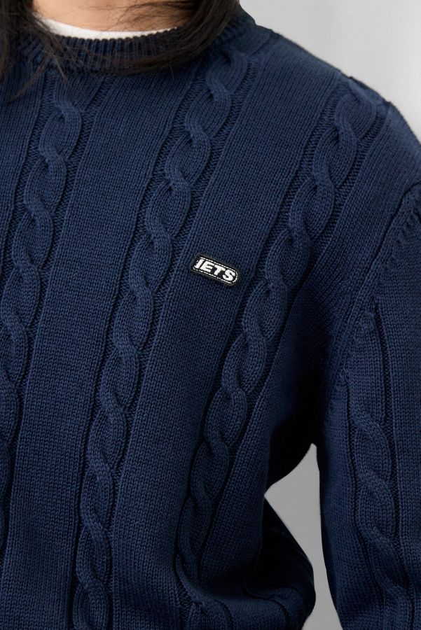 Slide View: 2: iets frans... Benni Cable Knit Jumper