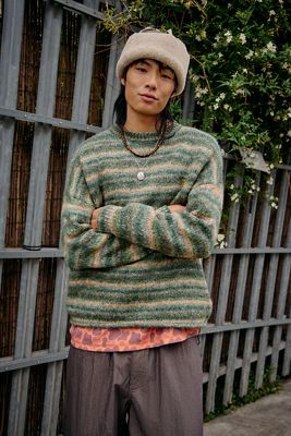 Ayker Green Hollie Stripe Jumper