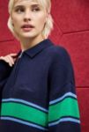 Thumbnail View 5: iets frans... Navy Panel Knit Polo Shirt