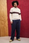 Thumbnail View 2: iets frans... Ecru Panel Knit Crew Neck Jumper