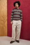 Vista en miniatura 3: iets frans... Brown Stripe Mesh Crew Neck Jumper