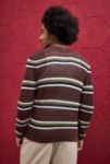 Vista en miniatura 4: iets frans... Brown Stripe Mesh Crew Neck Jumper