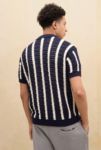 Thumbnail View 4: Loom Navy Gestreiftes Polohemd