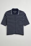 Visualizzazione miniature 2: Standard Cloth Nautical Navy Zip-Up Polo Shirt 