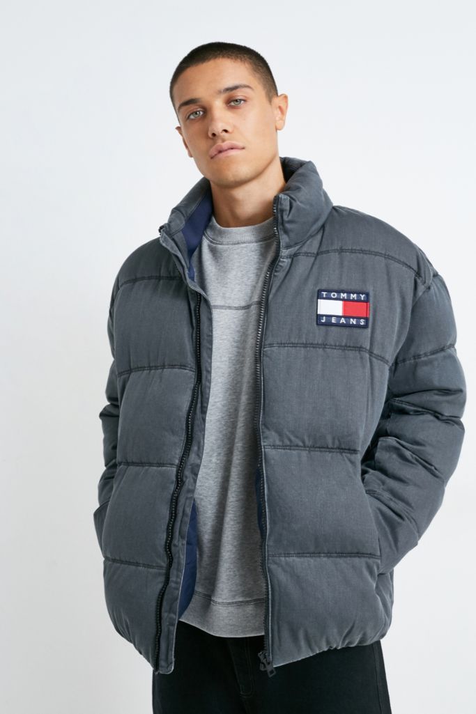 Tommy Jeans Black Puffer Jacket | Urban Outfitters UK