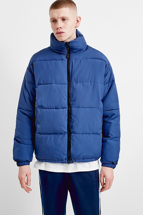 UO Blue Puffer Jacket | Urban Outfitters UK