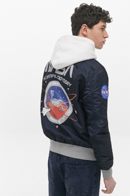 alpha industries navy hoodie