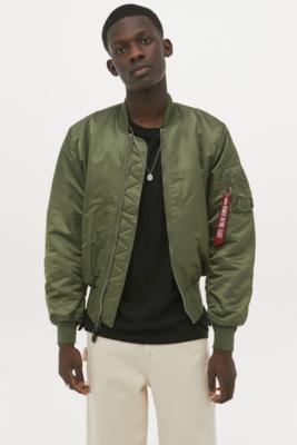 alpha industries long bomber jacket