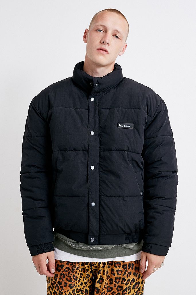 iets frans… Bruno Black Nylon Puffer Jacket | Urban Outfitters UK