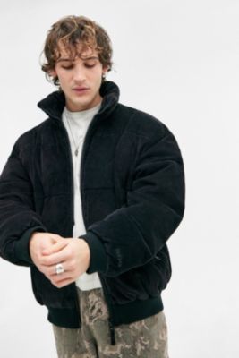 BDG Black Corduroy Puffer Jacket