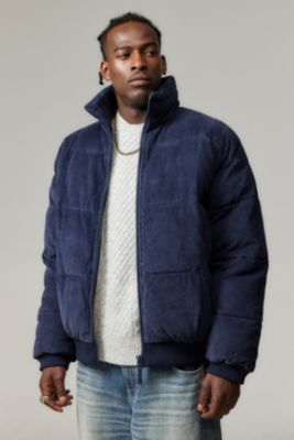 BDG Navy Corduroy Puffer Jacket