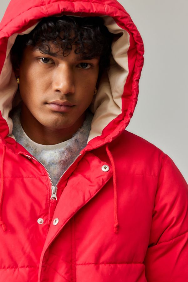 Slide View: 4: BDG Red Cotton Puffer Jacket